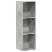 mueble tv madera hormigon gris 36x30x114 cm