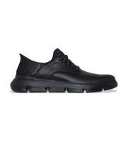 skechers para hombre 205046 zapatillas de piel slip-ins garza gervin negro 41 plano cordones casual