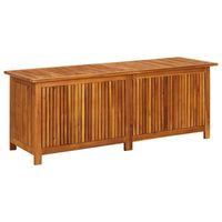caja de almacenaje de jardin  arcon de jardin  baul jardin madera maciza acacia 150x50x58 cm