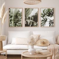 set de 3 cuadros 202 marco negro 50x70 cm