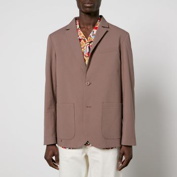 Wax London Fintry Cotton-Blend Seersucker Blazer - EU 44/XL