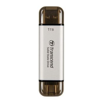 Disco Duro Transcend ESD310 1TB SSD USB Type-A/C 10 Gbit/s Plata