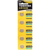 pila de boton toshiba cr1220 3v pack 5 litio dispositivos electronicos compactos