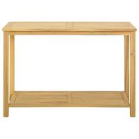 mesa consola de jardin  mesa de exterior acacia clara 110 x 40 x 75 cm