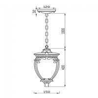 lampara de techo exterior fleur