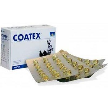VetPlus Coatex Cápsulas para el Pelo y la Piel en Perros y Gatos - 60 Kapseln