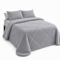 edredon coralina borreguito gris cama 105cm 200x270cm donegal collections