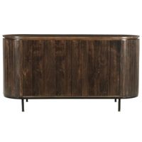 aparador de 180 cm en madera maciza marron