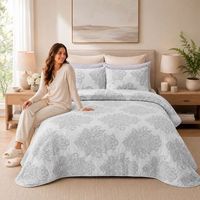 colcha prelavada jacquard enoque  funda de cojin 150 cm rufino diaz gris