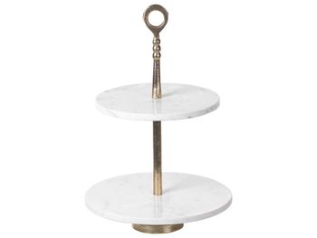 Soporte para tartas  piedra mármol blanco