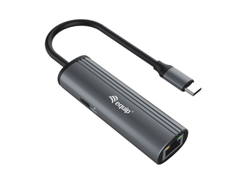 ADAPTADOR USB-C EQUIP 133486 A 1xUSB-C PD 100W 1x1Gb RJ45 WAKEONLAN