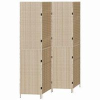 separador de habitaciones beige 195 x 180 cm ratan sintetico vidaxl
