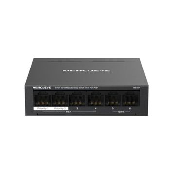 Conmutador Mercusys MS106P No administrado Fast Ethernet PoE