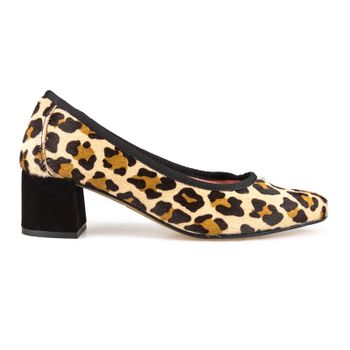 Bailarina tacón leopardo