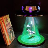 alien abduction lamp with aurora led effect