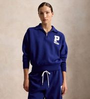 polo ralph lauren para mujer 211b17801002 sudadera de felpa con logotipo p marino s azul casual algodon
