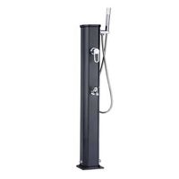 ducha solar piscina jardin exterior happy formidra 20l lavapies aluminio - negro