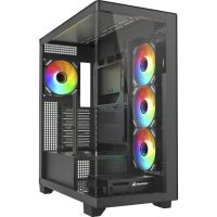 caja pc sharkoon elite shark ca500 vidrio 270 argb