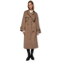 vila abrigo noos viviana jacket - brown lentil para mujer