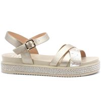 alviero martini sandalias platino geo safari p3a2-10580 para mujer