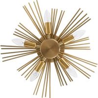 lampara aplique de pared - plafon de metal - 5 bombillas - lydia  dorado
