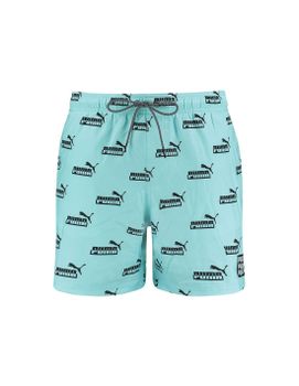 Bañador de natación Puma Logo Aop N1 Azul estampado