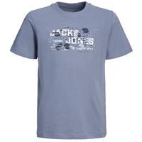 jack  jones camiseta 12263089 jcooutdoor logo tee aw24 ss crew sn jnr flint stone para nino