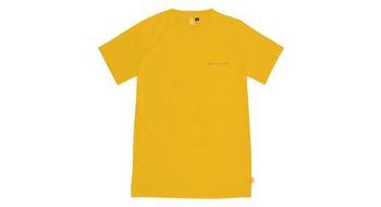 Camiseta de manga corta lagoped teerec puesta  p de  p sol amarilla