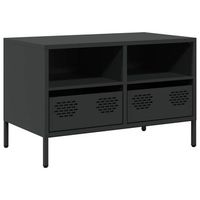 mueble para tv  mueble de salon  gabinete de tv acero laminado en frio negro 68x39x435 cm