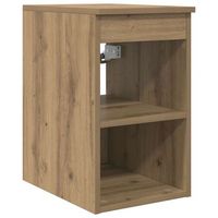 gabinete de bano intermedio roble artisan 30 x 445 x 50 cm vidaxl