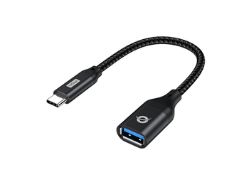 ADAPTADOR USB-C CONCEPTRONIC ABBY18B A 1xUSB-A 3.2 10 Gbps HEMBRA OTG 0.2M