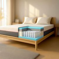 colchon 80x190 memory foam breeze y muelles ensacados altura 30 cm  desenfundable hipoalergenico y transpirable  hecho en italia