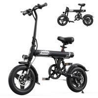 bicicleta electrica urbana plegable varun s20-1 fatbike de 20 bateria de 48 v y 13 ah negro