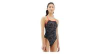 traje de bano de  p 1 pieza tyr blackout  p negro rojo para mujer