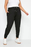yours joggers estrechos negros mujer curvy y tallas grandes yours