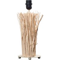 base para sobremesa sagres 1xe27 l15xan10xal40cm beijemadera natural