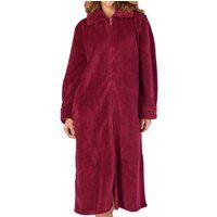 luxury waffle fleece zip opening housecoat