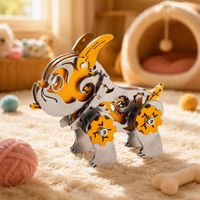 mokr bulldog rompecabezas metalico 3d juego de ingenio para adultos kits de modelos para ensamblar regalo de cumpleanos