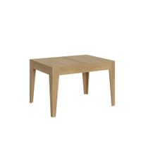 mesa extensible 90x120180 cm efecto madera roble natural