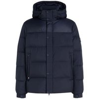 tommy hilfiger abrigo de plumas mix down hooded puffer para hombre