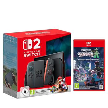 Nintendo Switch 2 (Versión Europea | Garantía Local) + Mario Kart World (preinstalado) + Pokémon Leyendas Z-A – Pack Consola Original Nintendo Switch 2 con 2 Juegos