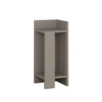 mesilla de noche de madera elos right - 25 x 27 x 60 cm - marron moca claro
