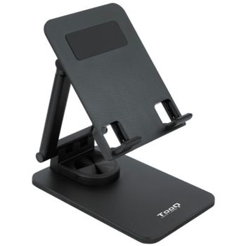 TooQ Hermes Halley Soporte de Sobremesa Ajustable para Móvil o Tablet de Hasta 12,9