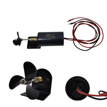 QX_Motor Hélice submarina 545 / 50T 12V 16V Motor cepillado para vehículos RC de modelos de Barco no tripulado / Nido de