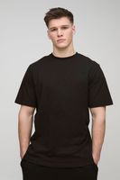 camiseta tall basica con cuello de caja negro