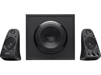 Altavoces para PC - Logitech Z623, 2.1, RCA, 3.5mm, Certificación THX, 400 vatios de potencia, Control graves, Negro