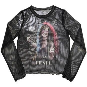 Janis Joplin Camiseta manga larga Pearl Garden para mujer