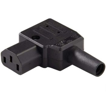 Conector Alimentacion C13 Iec Acodado Hembra