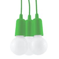 lampara colgante tina verde 3 luces