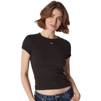Tommy Jeans Camiseta Mini logo flag para mujer
